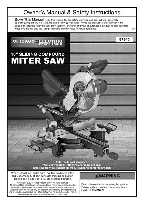 Chicago Electric 12 Miter Saw Parts List Reviewmotors.co